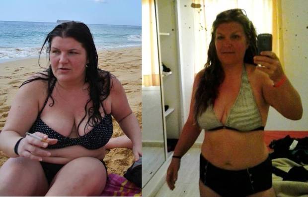 OK, here it is. My before and after from my original weight loss. This was when I hit my lightest, strongest and fittest a few weeks before my injury